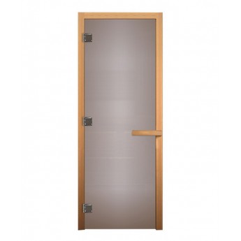 Дверь стекло Сатин Матовая 190х70 (6мм, 2 петли 716 GB) (ОСИНА)